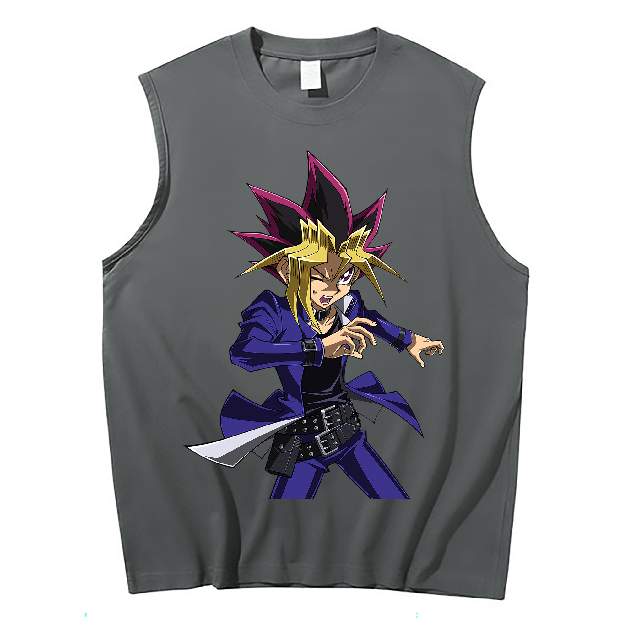 （画像用） 遊☆戯☆王 Yu-Gi-Oh! コットン100％タンクトップ（フロントプリント）